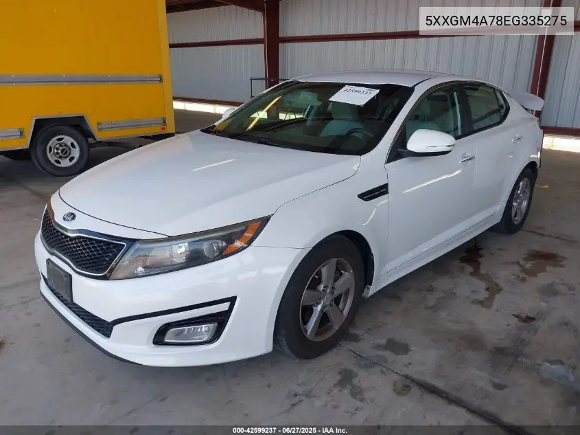 2014 Kia Optima Lx VIN: 5XXGM4A78EG335275 Lot: 42599237