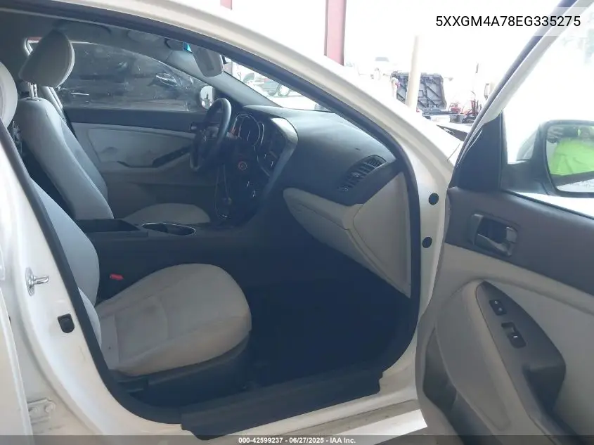 2014 Kia Optima Lx VIN: 5XXGM4A78EG335275 Lot: 42599237