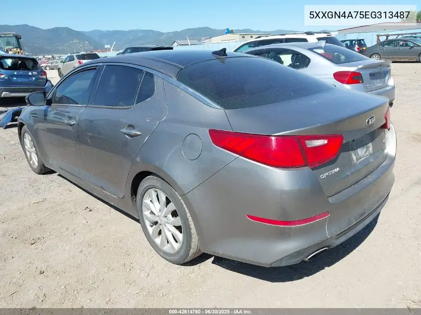 2014 Kia Optima Ex VIN: 5XXGN4A75EG313487 Lot: 42614760