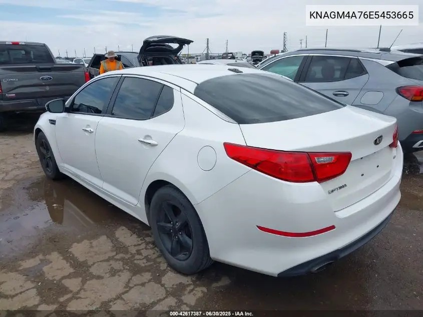 2014 Kia Optima Lx VIN: KNAGM4A76E5453665 Lot: 42617387