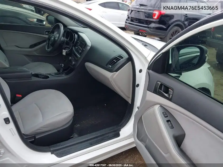 2014 Kia Optima Lx VIN: KNAGM4A76E5453665 Lot: 42617387