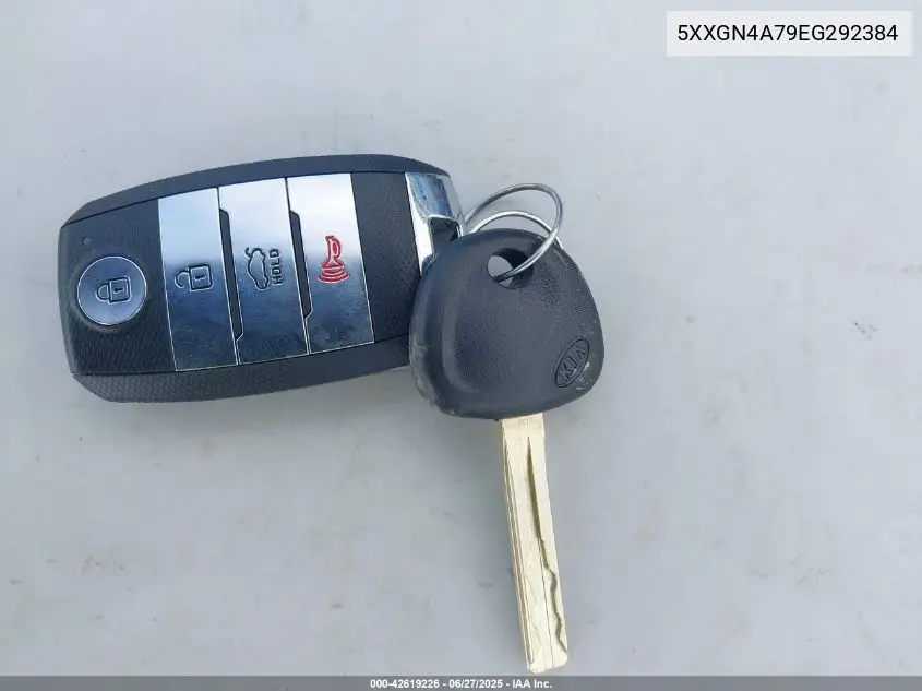 2014 Kia Optima Ex VIN: 5XXGN4A79EG292384 Lot: 42619226