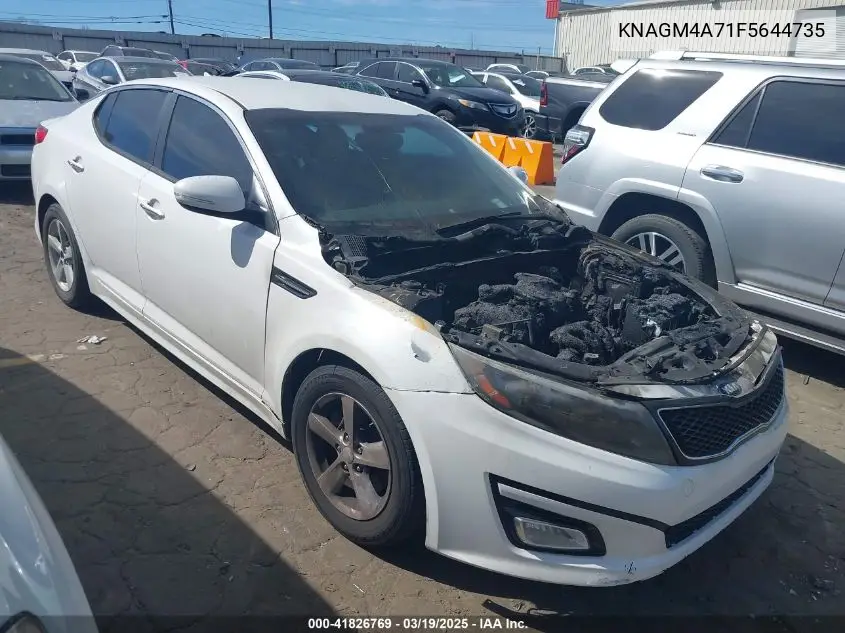 2015 Kia Optima Lx VIN: KNAGM4A71F5644735 Lot: 41826769
