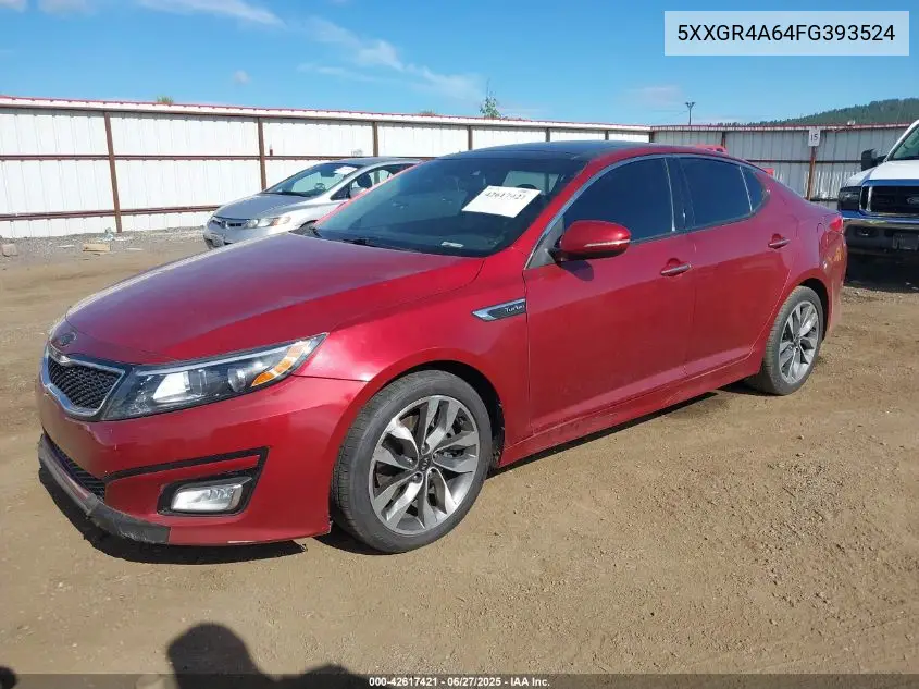 2015 Kia Optima Sx Turbo VIN: 5XXGR4A64FG393524 Lot: 42617421