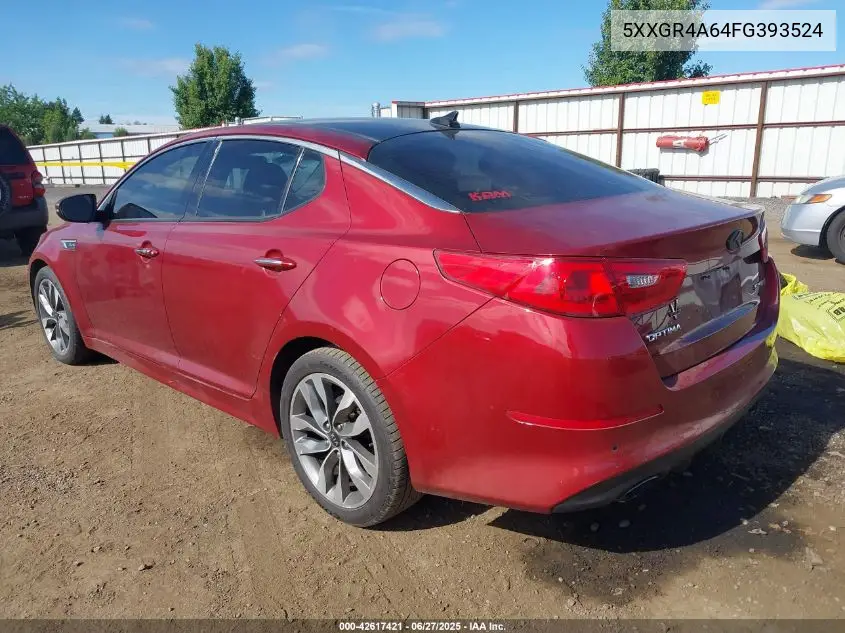 2015 Kia Optima Sx Turbo VIN: 5XXGR4A64FG393524 Lot: 42617421