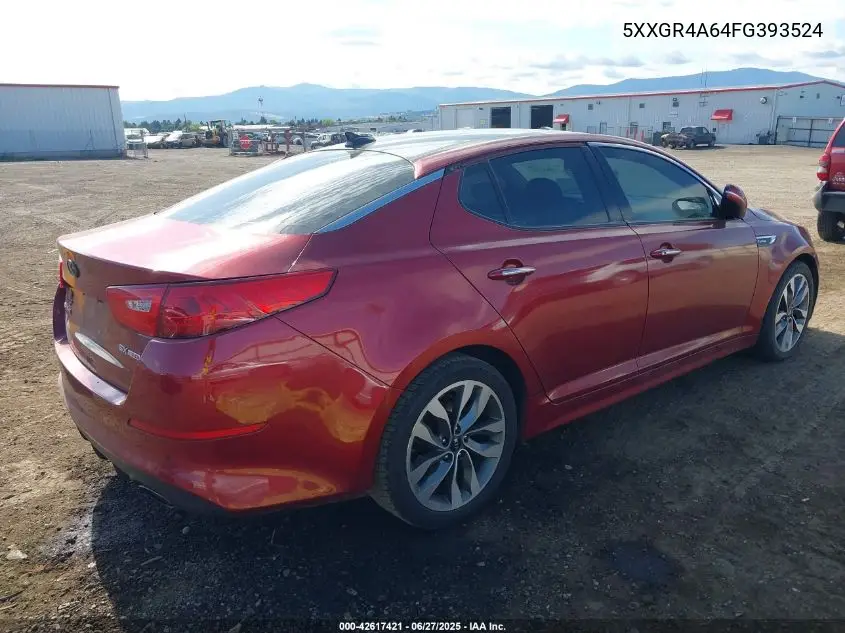 2015 Kia Optima Sx Turbo VIN: 5XXGR4A64FG393524 Lot: 42617421