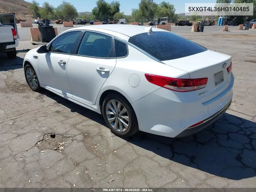 2017 Kia Optima Lx VIN: 5XXGT4L36HG140485 Lot: 42617674