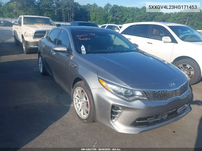 2017 Kia Optima Sxl Turbo VIN: 5XXGV4L23HG171453 Lot: 42631759