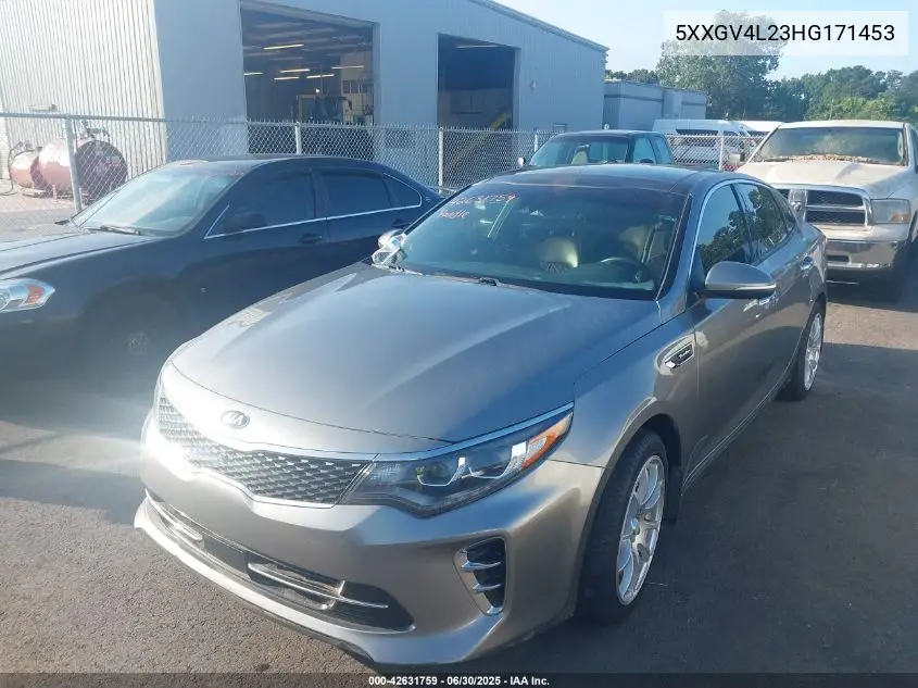 2017 Kia Optima Sxl Turbo VIN: 5XXGV4L23HG171453 Lot: 42631759