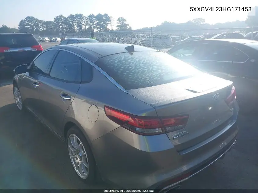2017 Kia Optima Sxl Turbo VIN: 5XXGV4L23HG171453 Lot: 42631759