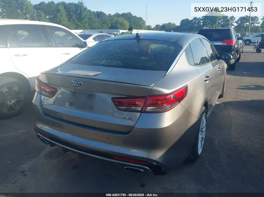 2017 Kia Optima Sxl Turbo VIN: 5XXGV4L23HG171453 Lot: 42631759