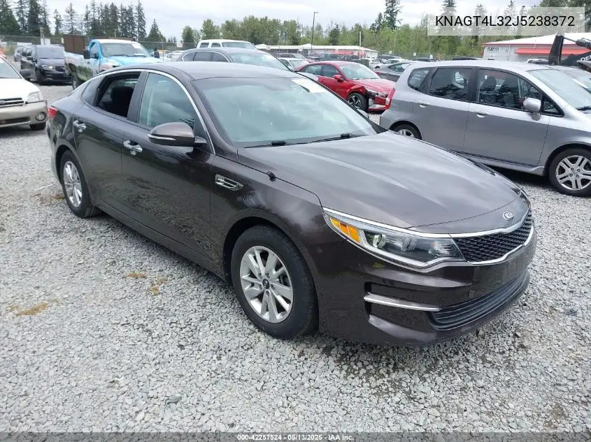 2018 Kia Optima Lx VIN: KNAGT4L32J5238372 Lot: 42257524
