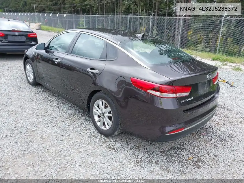 2018 Kia Optima Lx VIN: KNAGT4L32J5238372 Lot: 42257524