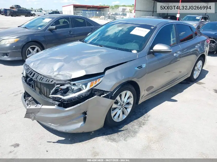 2018 Kia Optima Lx VIN: 5XXGT4L32JG266994 Lot: 42614628