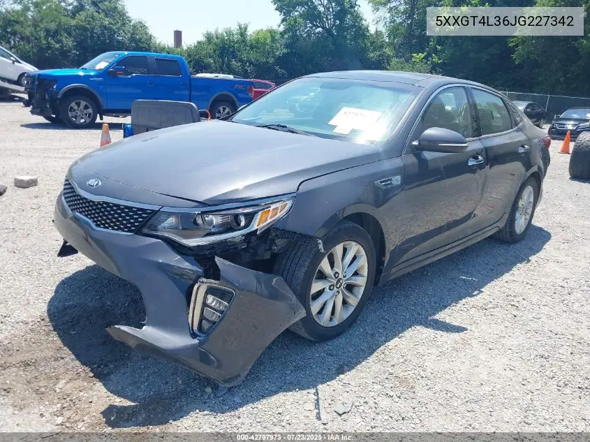 2018 Kia Optima S VIN: 5XXGT4L36JG227342 Lot: 42797973
