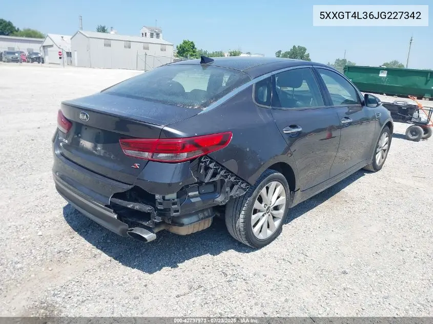 2018 Kia Optima S VIN: 5XXGT4L36JG227342 Lot: 42797973