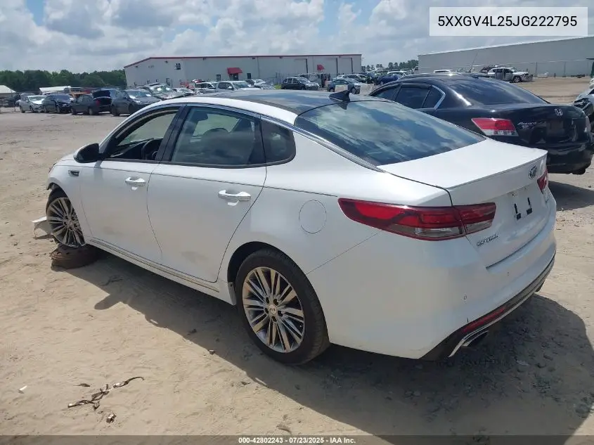 2018 Kia Optima Sx Turbo VIN: 5XXGV4L25JG222795 Lot: 42802243