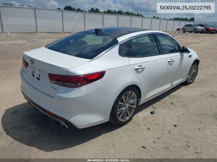 2018 Kia Optima Sx Turbo VIN: 5XXGV4L25JG222795 Lot: 42802243