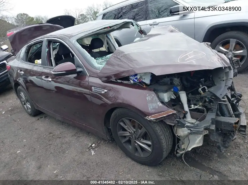 2019 Kia Optima Lx VIN: 5XXGT4L33KG348900 Lot: 41545482