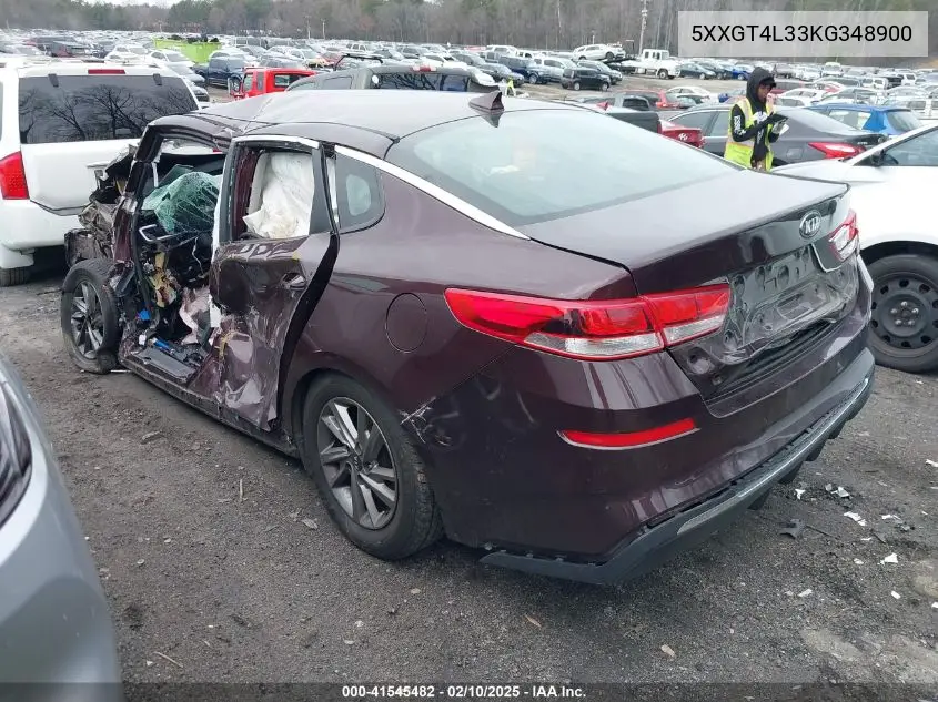 2019 Kia Optima Lx VIN: 5XXGT4L33KG348900 Lot: 41545482