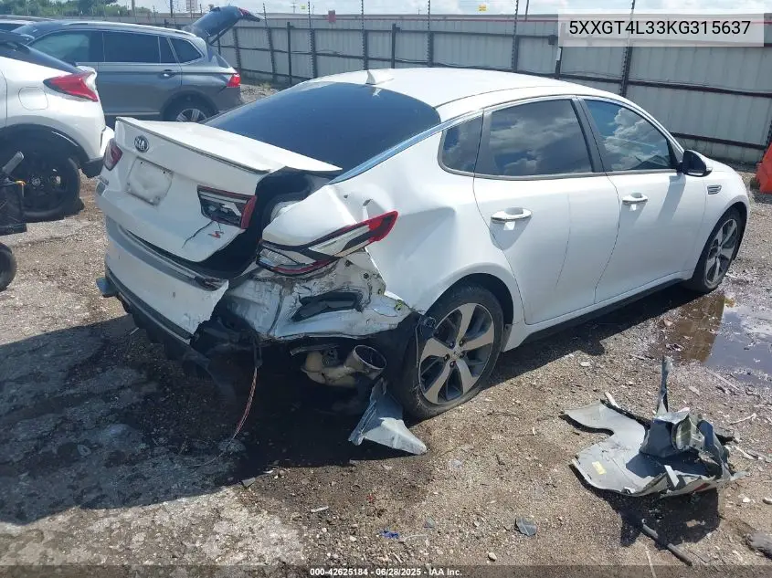2019 Kia Optima S VIN: 5XXGT4L33KG315637 Lot: 42625184