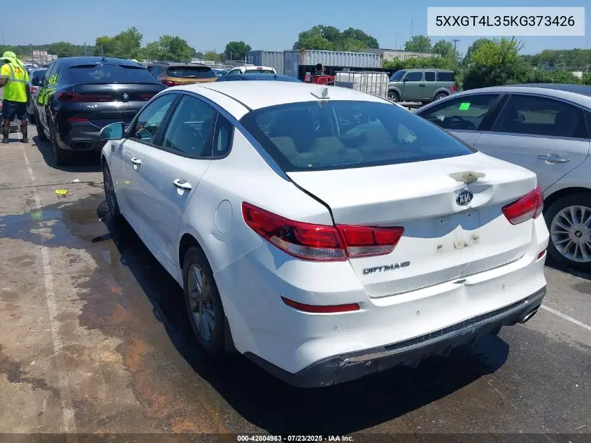 2019 Kia Optima Lx VIN: 5XXGT4L35KG373426 Lot: 42804983