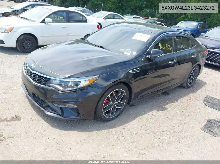 2020 Kia Optima Sx Turbo VIN: 5XXGW4L23LG423272 Lot: 42611622