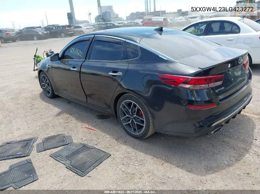 2020 Kia Optima Sx Turbo VIN: 5XXGW4L23LG423272 Lot: 42611622