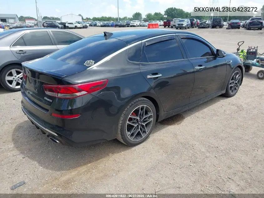 2020 Kia Optima Sx Turbo VIN: 5XXGW4L23LG423272 Lot: 42611622