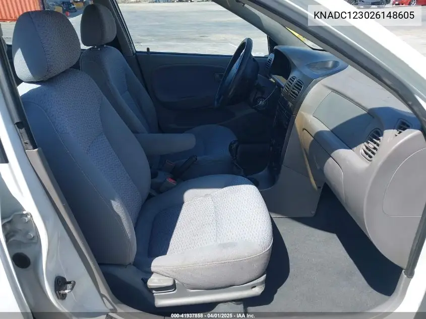 2002 Kia Rio VIN: KNADC123026148605 Lot: 41937858