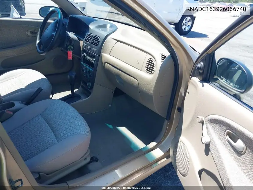 2002 Kia Rio Cinco VIN: KNADC163926066740 Lot: 42206827