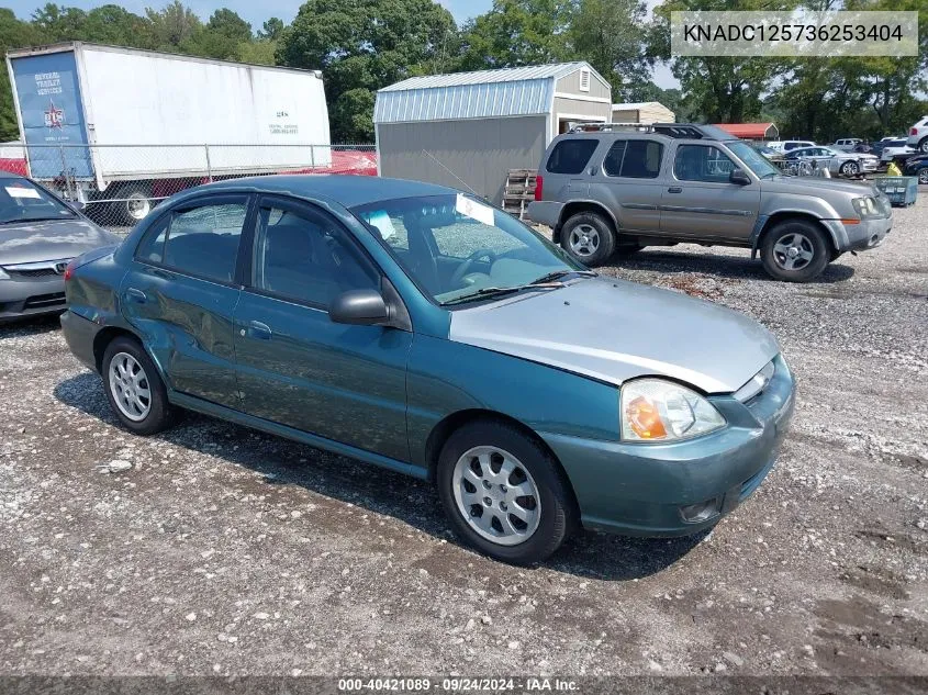 2003 Kia Rio VIN: KNADC125736253404 Lot: 40421089