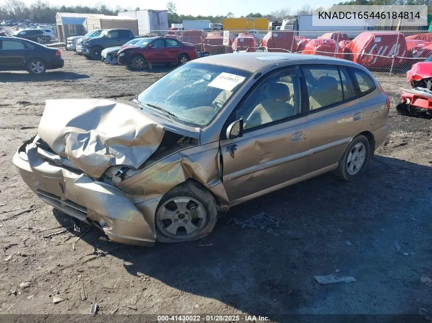 2004 Kia Rio Cinco VIN: KNADC165446184814 Lot: 41430022