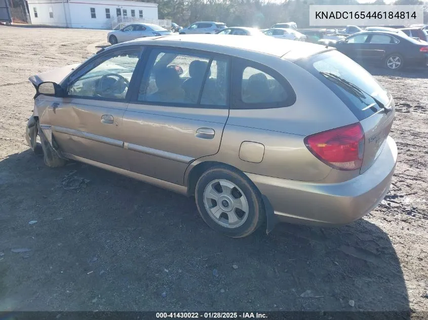 2004 Kia Rio Cinco VIN: KNADC165446184814 Lot: 41430022