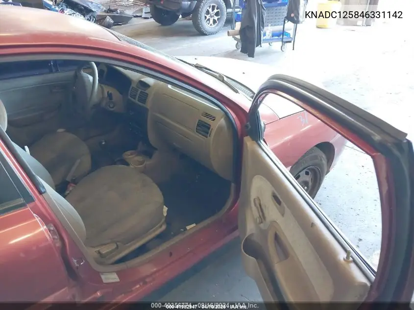2004 Kia Rio VIN: KNADC125846331142 Lot: 41982947