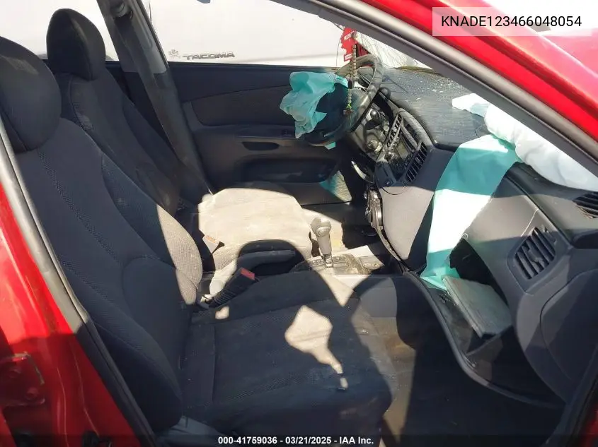 2006 Kia Rio Lx VIN: KNADE123466048054 Lot: 41759036