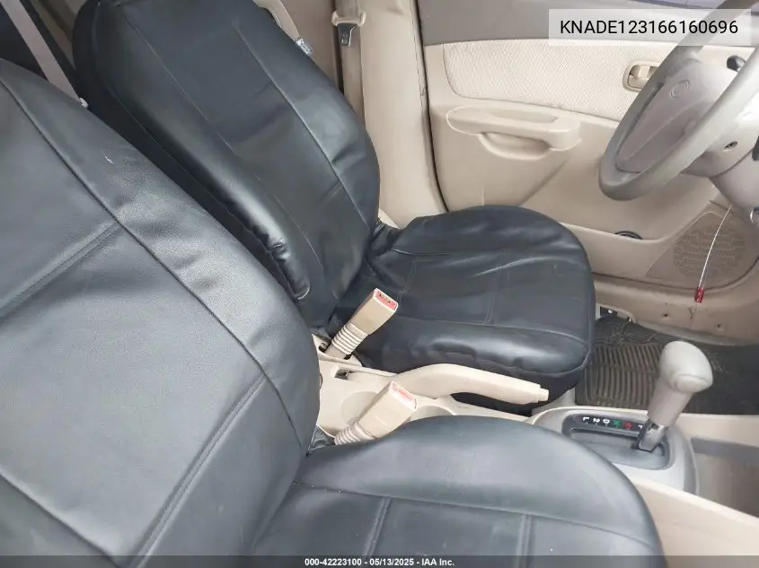 2006 Kia Rio Lx VIN: KNADE123166160696 Lot: 42223100