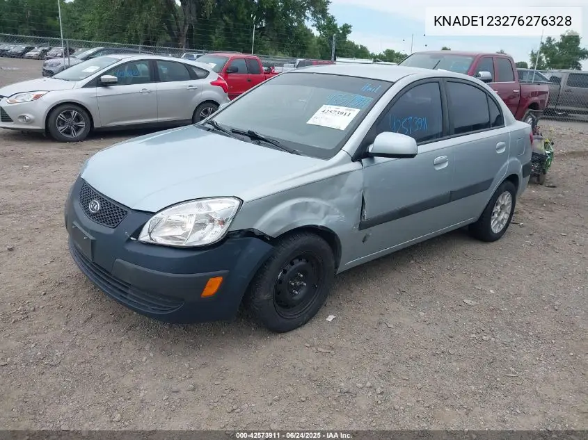 2007 Kia Rio Lx VIN: KNADE123276276328 Lot: 42573911