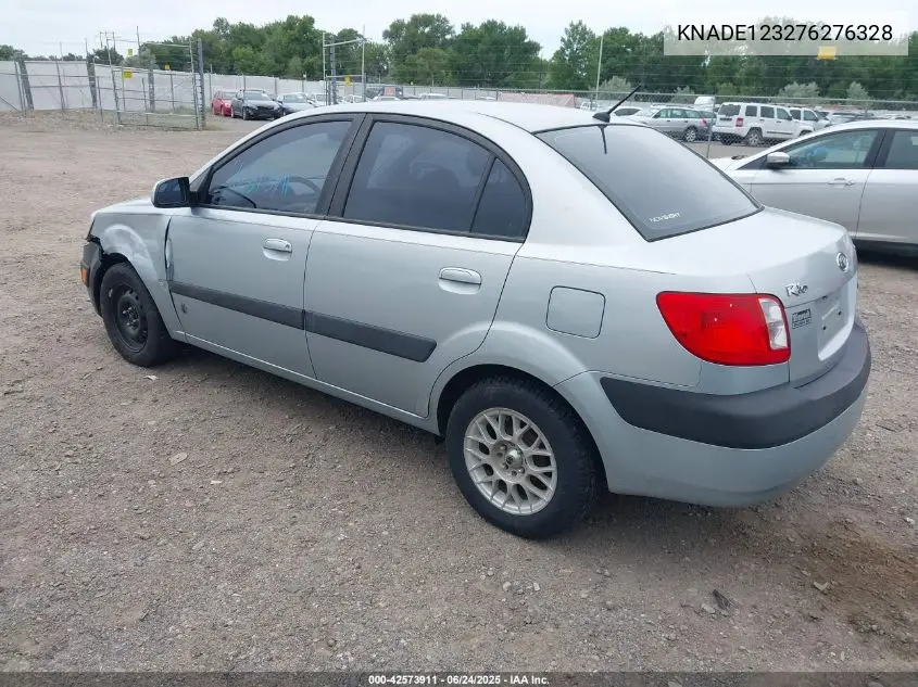 2007 Kia Rio Lx VIN: KNADE123276276328 Lot: 42573911
