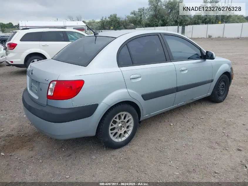 2007 Kia Rio Lx VIN: KNADE123276276328 Lot: 42573911