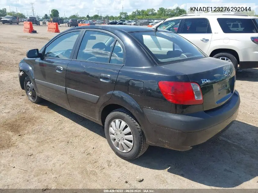 2007 Kia Rio Lx VIN: KNADE123276292044 Lot: 42619222