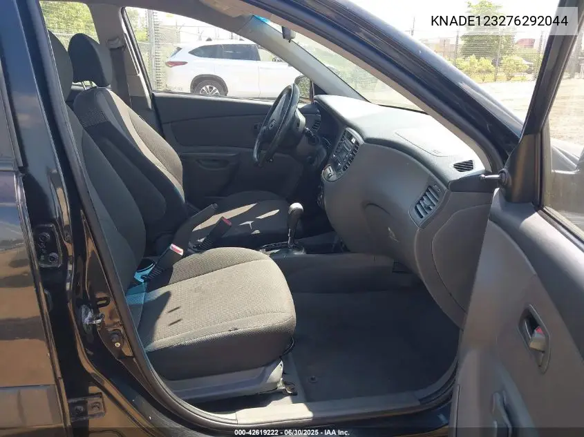 2007 Kia Rio Lx VIN: KNADE123276292044 Lot: 42619222