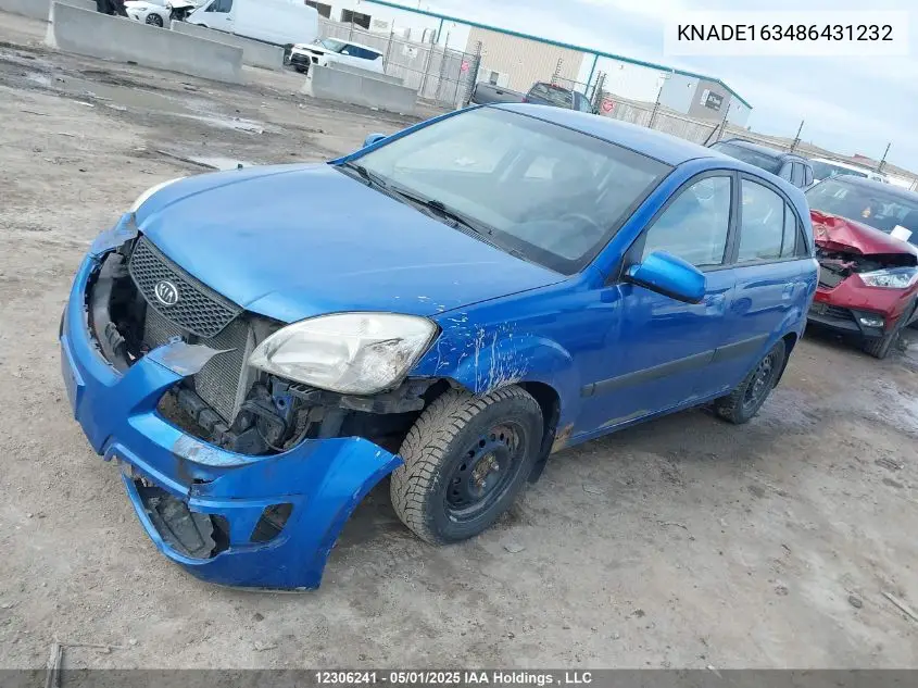 2008 Kia Rio 5 Sx VIN: KNADE163486431232 Lot: 12306241