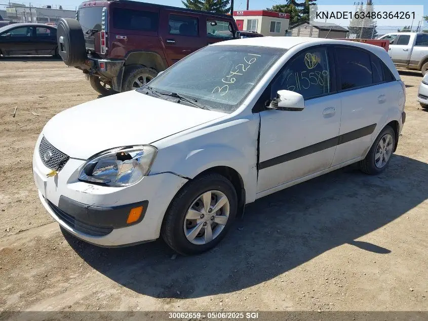 2008 Kia Rio 5 Sx VIN: KNADE163486364261 Lot: 30062659