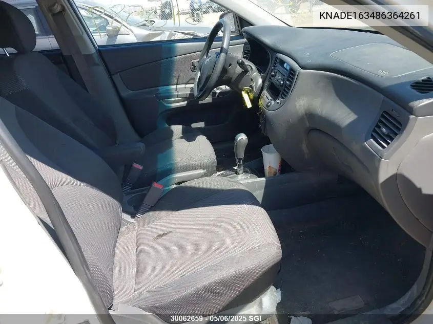 2008 Kia Rio 5 Sx VIN: KNADE163486364261 Lot: 30062659