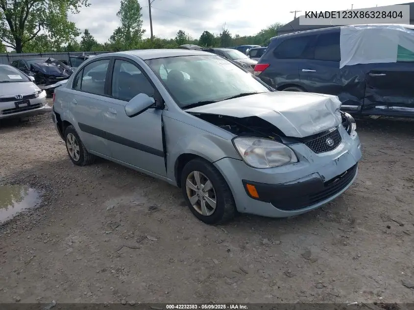 2008 Kia Rio Lx VIN: KNADE123X86328404 Lot: 42232383