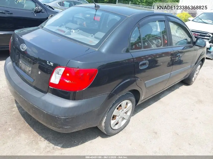 2008 Kia Rio Lx VIN: KNADE123386368825 Lot: 42451195