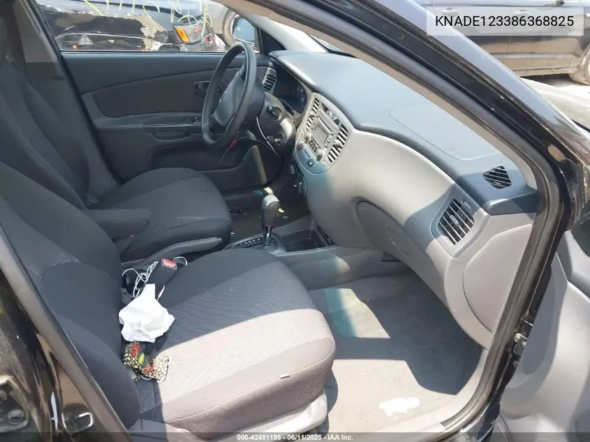 2008 Kia Rio Lx VIN: KNADE123386368825 Lot: 42451195