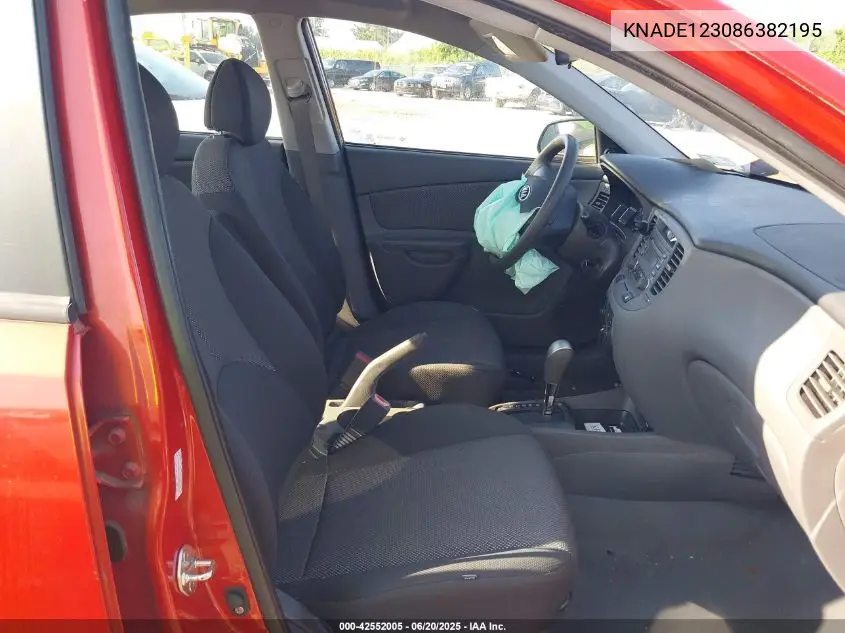 2008 Kia Rio Lx VIN: KNADE123086382195 Lot: 42552005