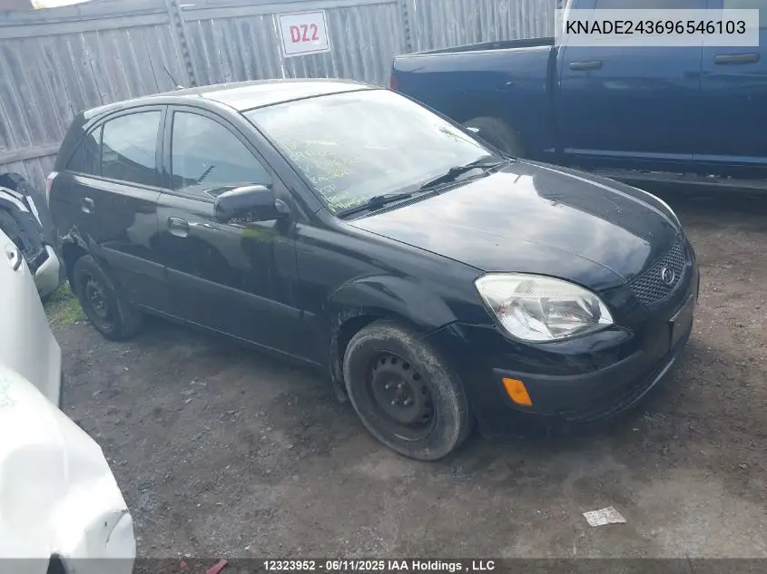 2009 Kia Rio5 Ex/Ex-Convenience/Ex-Sport VIN: KNADE243696546103 Lot: 12323952